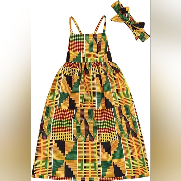 African Baby Clothes Girl Dashiki Ankara 3T - Picture 3 of 4